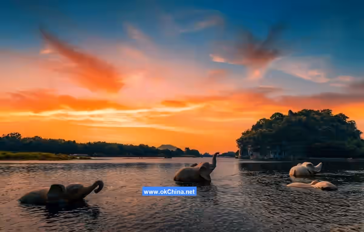 Two Rivers And Four Lakes And Elephant Hill Scenic Area