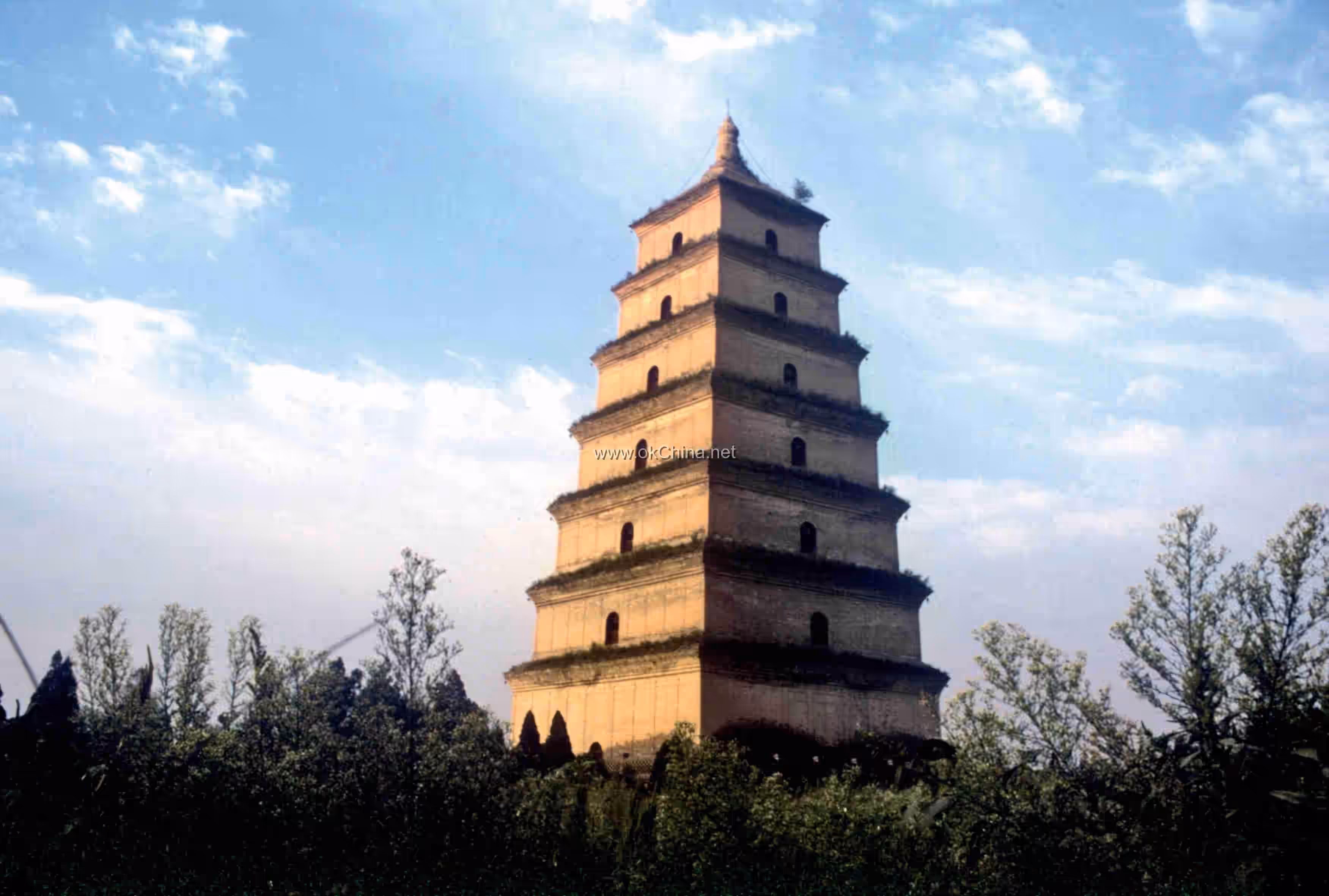 Giant Wild Goose Pagoda And Tang Paradise Scenic Area