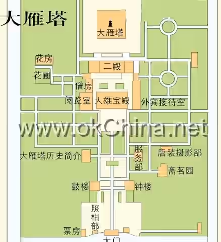 Giant Wild Goose Pagoda And Tang Paradise Scenic Area