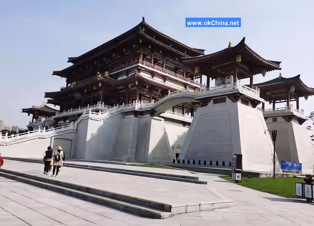 Giant Wild Goose Pagoda And Tang Paradise Scenic Area