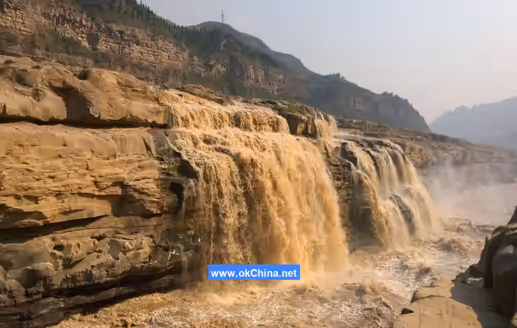 Yellow River Hukou Waterfall Tourist Area In Linfen