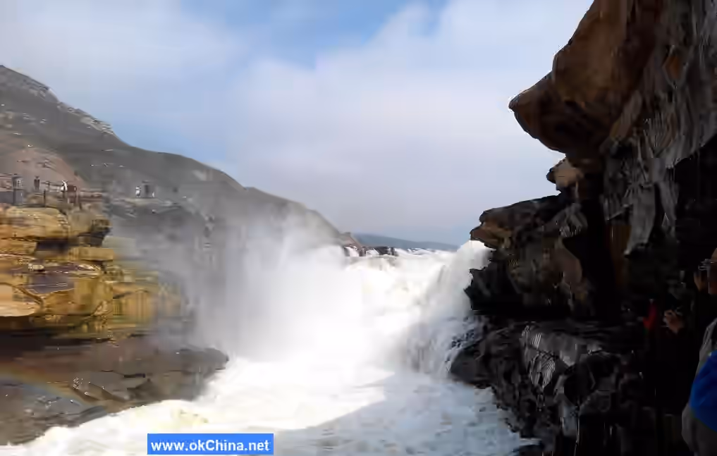 Yellow River Hukou Waterfall Tourist Area In Linfen