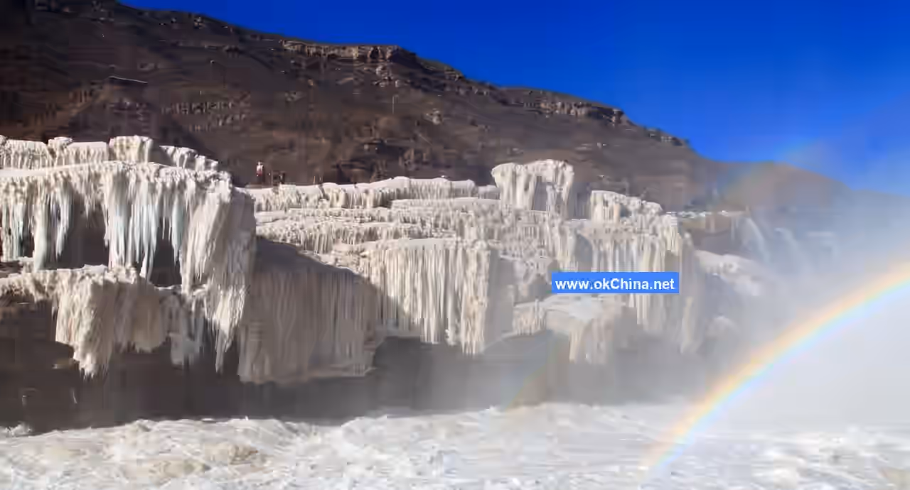 Yellow River Hukou Waterfall Tourist Area In Linfen