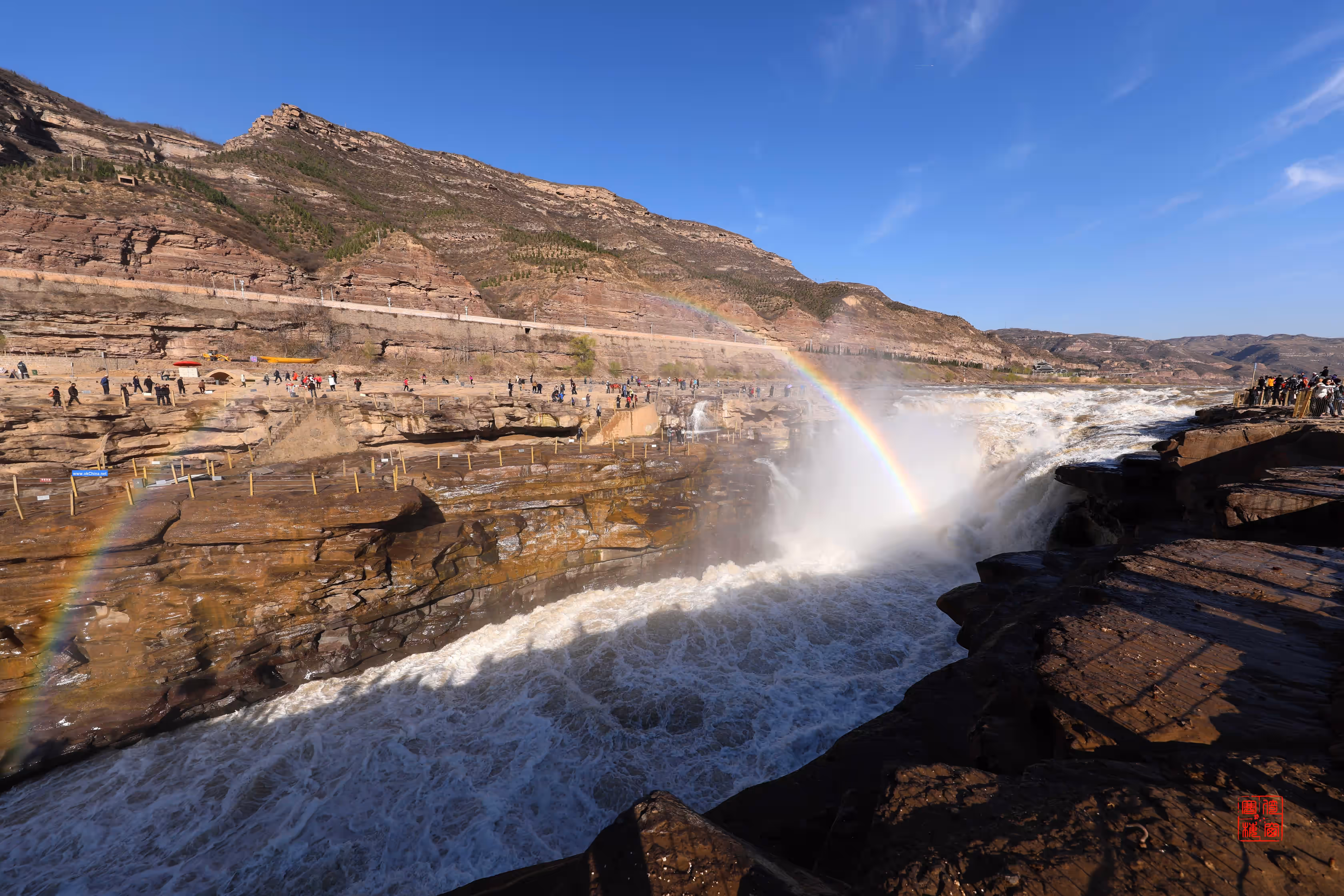 Yellow River Hukou Waterfall Tourist Area In Linfen